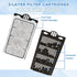 Aquarium Power Filter (3.5W), Silent Low-Water Filter for Small Fish Tank, Reptile Tank Up to 15 Gallon (White)