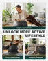Trideer Exercise Ball for Office Desk, Yoga Ball Chair to Relieve Back Pain, Stability & Fitness Ball Seat with Base