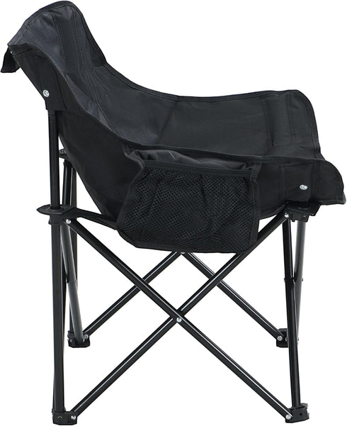 2 Pack Folding Camping Chairs: Portable Outdoor Seating for Couples & Adults - Lightweight Comfort with Side Pockets