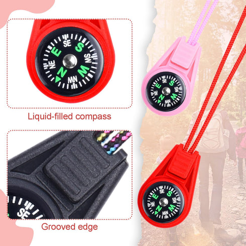 50 Pack Compass for Kids Mini Compasses Bulk Kids Toy Compass for Party Favor/Hiking/Scout Classroom Learning