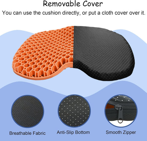 NEW-Vi Anti-Slip Kayak Seat Cushion, Waterproof Thicken Gel Pad for Sit in Kayak Chair, Kayak Accessories
