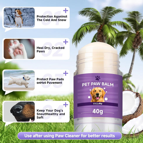 Dog Paw Cleaner Kit Soft Silicone Brush for Safe Mud & Odor Removal, Travel No-Rinse pH Balanced Natural Formula
