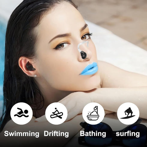 Swimming Nose Clip, 14 Packs Swim Nose Plugs, Waterproof Silica Gel for Kids (Age 7+) and Adults, Multi-Color