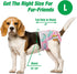 Pet Soft Female Dog Diapers, 3 Pack Washable Period Panties for Dogs in Heat, Reusable Puppy Diapers, L