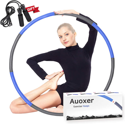 Fitness Exercise Weighted Hoops, Fun Way to Lose Weight Fast, Detachable and Size Adjustable Design