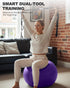 5 Trideer Exercise Ball for Yoga, Pilates & Fitness Stability Ball Equipment for Home Gym & Office Chair, Core