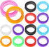 NOLITOY 20pcs Silicone Scissors Finger Rings, Soft Shears Ring Pet Grooming Accessories for Barber Hair Cutting