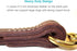 FAIRWIN Leather Short Dog Leash 12" - Short Dog Traffic Lead Leash for Large Dogs Training and Walking (Width: 3/4") (Brown-New)