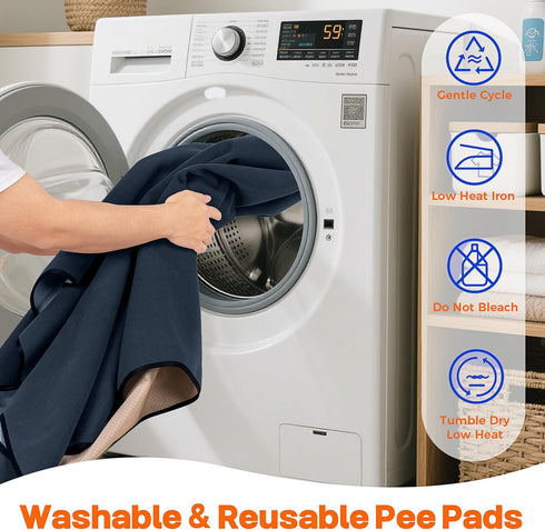 36"x36" 2 Pack Sunsleek Washable Pee Pads for Dogs Super Absorbent, Non-Slip, Reusable Puppy Pads for Playpen, Crate