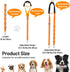 Dog Grooming Belly Strap - Table Arm Extender with Clamp for Bathing Restraint Leash (Small & Medium Dogs, Orange)