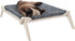 Pet Lounge, Raised Indoor Pet Bed for Cats or Small Dogs, Reversible Fabric Hammock for Comfort