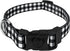 Country Brook Petz Deluxe Black & White Buffalo Plaid Dog Collar, Made in The U.S.A., Extra Small