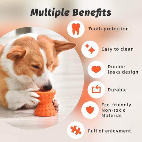 Interactive Treat Dispensing Puppy Toys, Dog Bones for Aggressive Chewers, Tough Chew Toy Bone