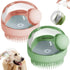 Dog Bath Scrubber Brush, 2 PCS Grooming Massage Shampoo Brush with Soap Dispenser for Dogs and Cats