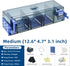 Multi Layer Fish Tank Filter with Waterfall Oxygenation for 20-30 Gallon Tanks, Flexible Mounting, Dust & Splash
