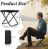 275lbs, (1 Camping Stool Portable Pocket Handbag Stool, Collapsible Chair Folding Stool for Adults Holds Small Camp