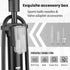 Hycline Portable Floor Bike Pump - 150/160 PSI High Pressure Air Pump with Presta and Schrader Valve