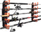 Fishing Rod Holders, Wall or Ceiling Mounted Fishing Pole Holders, Rack Holds Up to 10 Rods (1 Pack)