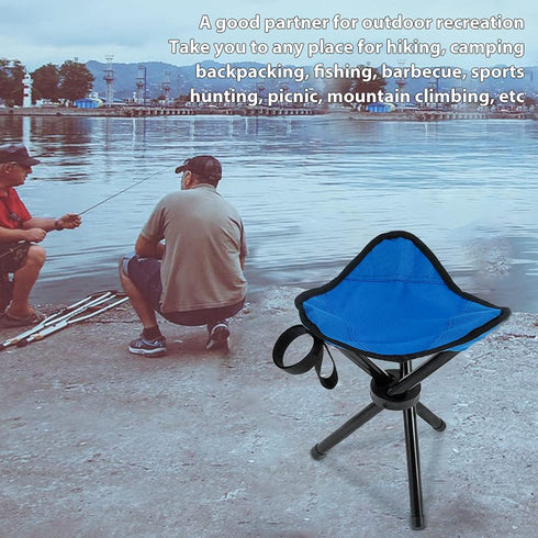 GLMFAN Folding Tripod Stool Collapsible Camping Stool Small Tripod Hunting Chair Portable Seat Lightweight Fishing