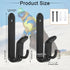 Upgrade Snowboard Wall Mount Clips, Horizontal Skateboard Rack, Storage Display Stand for Room, Garage