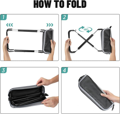 300 LBS Camping StoolPortable Foldable Shoulder Bag Stool Adult Collapsible Chairs for Fishing Outdoor Hiking Load