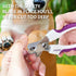 OneCut 4.7" Small Dog & Cat Nail Clipper - Stainless Steel Trimmers for Small Animals - Pink