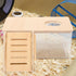 LOGOFUN Hamster Sand Bath Container Transparent Digging Sand Box Acrylic Hamster Bath Box with Cover and Climbing