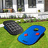 3x2ft Set 2 10 Juegoal Collapsible Portable Cornhole Game with Cornhole Boards, Bean Bags, Carrying Bag, and Tic Tac