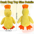 Qbustv Yellow Duck Dog Toy - Large Plush Stuffed Animal Chew Toy for Large Breed Dogs, Interactive Puppy Toy