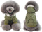 Warm Dog Hooded Trench Coat, Windproof Parka Jacket for Cold Weather (XL, Green)
