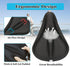 Gel Bike Seat Cover, Padded Bicycle Saddle Covers for Women & Men, Comfortable Exercise Bike Seat Cushion