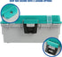 Sheffield 12671 13" Tackle Box, Fishing Gear Organizer with Flip-Up Lid and Lift-Out Tray