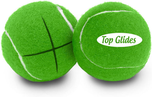 Top Glides Walker Tennis Ball Glides, Precut, Green