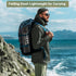 12.5in Portable Camping Stool with Side Pocket Camping Seat Foldable Comfortable Widening Heightening for Travel