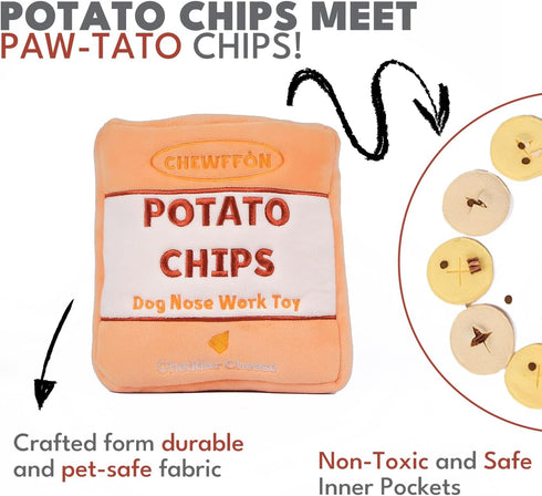 Interactive Dog Toys - Enrichment Snuffle Crinkle Treat Puzzle Toys for Small, Medium, and Large Dogs (Level 2)