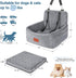 30lbs,Comfy Cover,2 WOOAIDAGG Dog Car Seat for Small Dogs Under & Safe Travel Bed with Washable Clip-On Safety Leashes