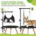 Dog Grooming Table Arm with Hammock - 35" Height Adjustable Arm with Clamp, Ideal for Small & Medium Pets