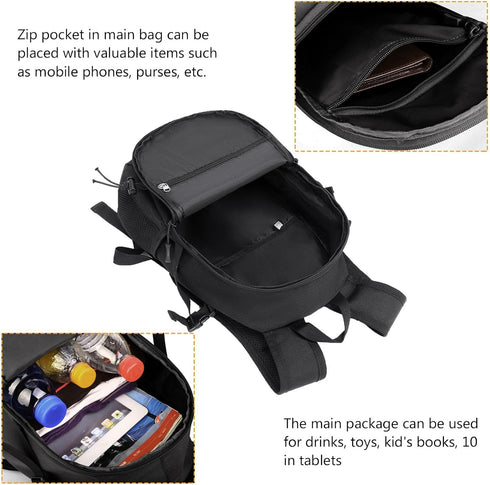 10L/20L Backpack Daypack Pack ArcEnCiel Mini X-Small Tactical MOLLE Gear Camping Bag with Patch