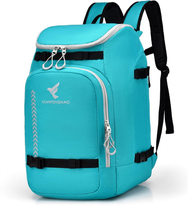 Ski Boot Bag, 50L Waterproof Travel Backpack for Ski & Snowboard Boots and Accessories