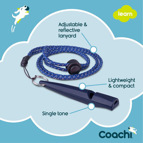 Coachi Training Whistle, Ideal for Obedience and Recall Training, Lightweight with Adjustable Lanyard