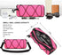 KOSIBATE Bike Handlebar Bag, Bicycle Frame Bag with Shoulder Strap for Mountain Road Bikes (Pink)