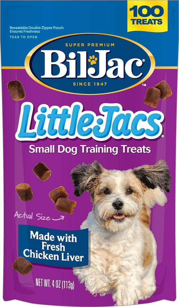 Bil-Jac Little Jacs Small Dog Training Treats - Soft Chicken Liver Treats for Puppy Rewards (10-Pack)