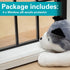 2 Set 4 Pcs Per Set 29.5'' x 3.25'' Clear Window Sill Protector Against Dog Cat Scratching