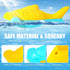 Dog Toy Floating Luminous - Squeaky Glow in The Dark Toy for Large Dogs (Kit Large Shark + Large Starfish).