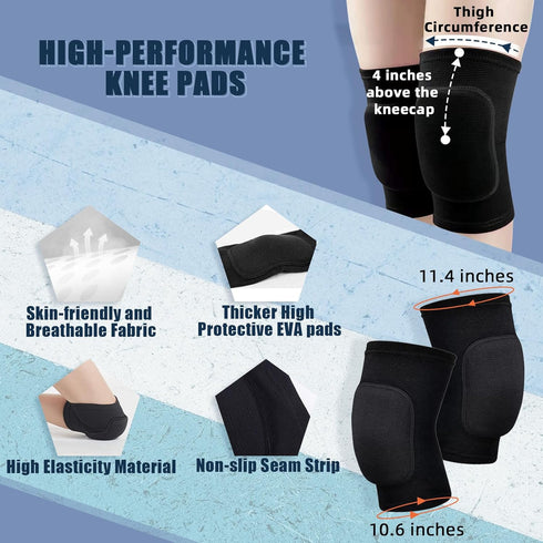 Volleyball Knee Pads Volleyball Arm Sleeves, UMACWIN Volleyball Accessories Set with Knee Pads Volleyball Arm Pads Sweatband Scrunchie Makeup Bag Cooling Towel and Drawstring Bag for Women Girls Youth
