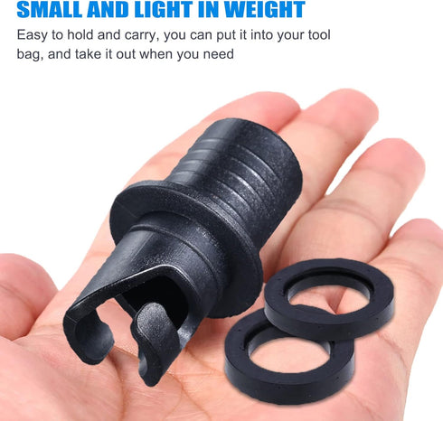 kingsea Inflatable Kayak Pump Adapter - Paddle Board Air Pump Hose Adapter for Inflatable Boat Bed
