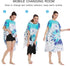 LumiSyne Changing Robe Hooded Colorful Print Microfibre Changing Towel Quick Dry Towelling Robe Towel Poncho Beach Surf
