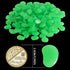 150 PCS Luminous Stones - Green Glow Rocks for DIY Aquarium Fish Tank, Garden Path, and Lawn Decor