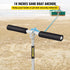 VEVOR 18" 36" Length Sand Anchor Auger, Galvanized Carbon Steel Slide Anchor for Beach and Sandbar