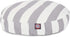 Majestic Pet Indoor Outdoor Round Pet Dog Bed, Vertical Stripe with Removable Washable Cover, Gray, Small
